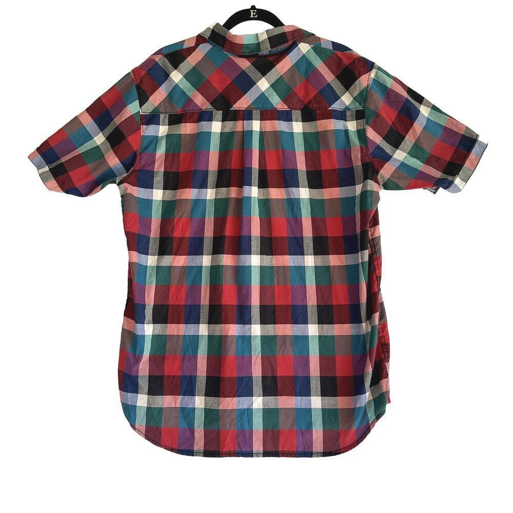 Vans Mens Short Sleeve Plaid Button-Up Shirt Size XL - Picture 5 of 7